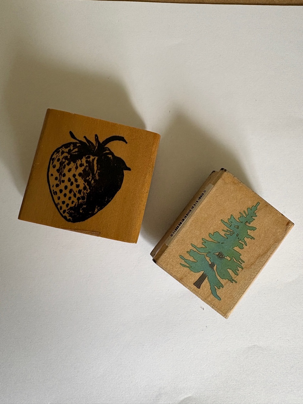 Set of 2 Stamps for Scrapbooking, Card Making Crafts